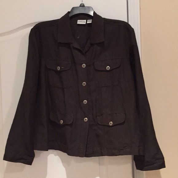 Chico's Jackets & Blazers - CHICOS linen blend lightweight jacket